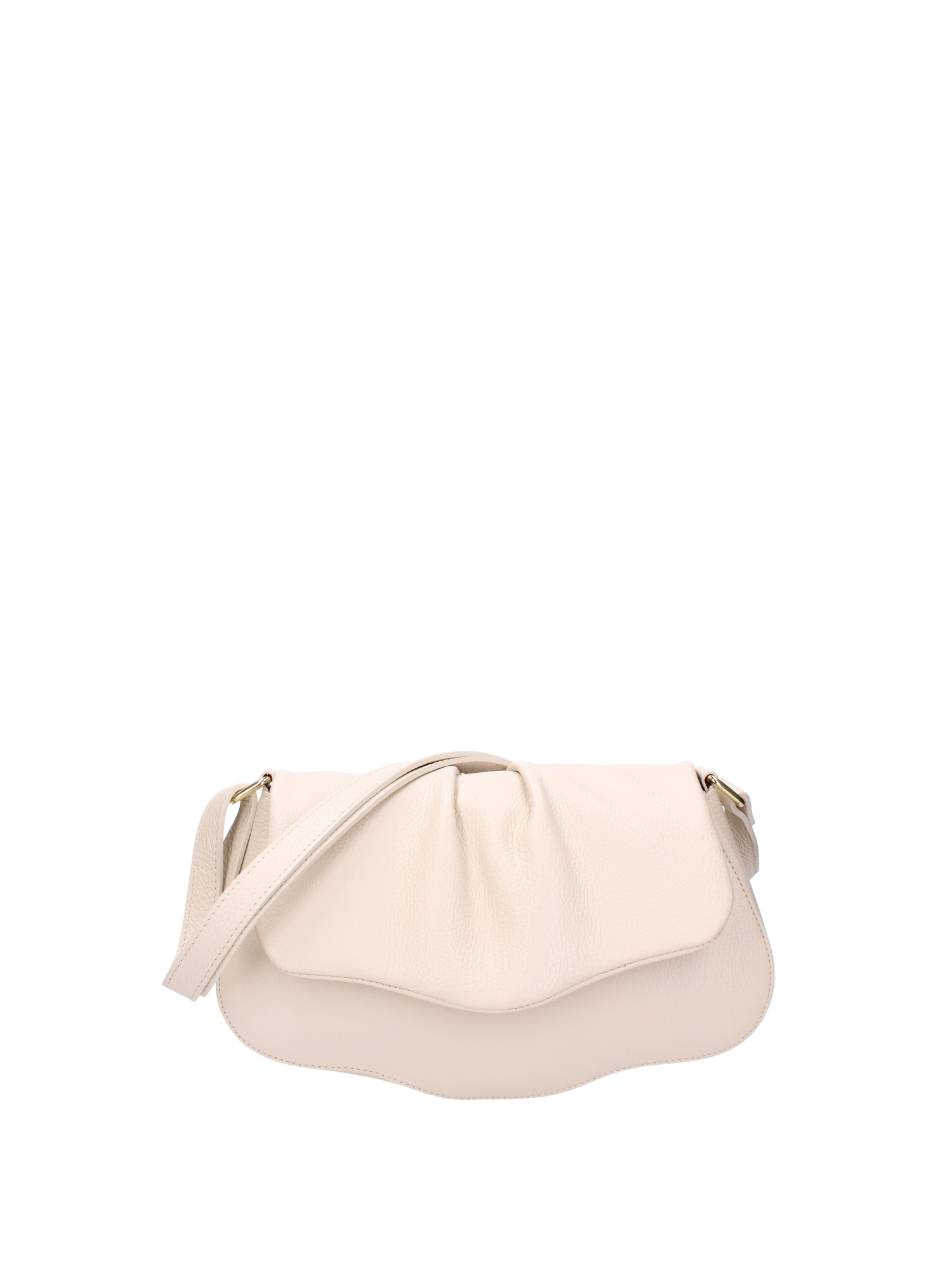 Viola Castellani Shoulder Bag Beige Genuine leather