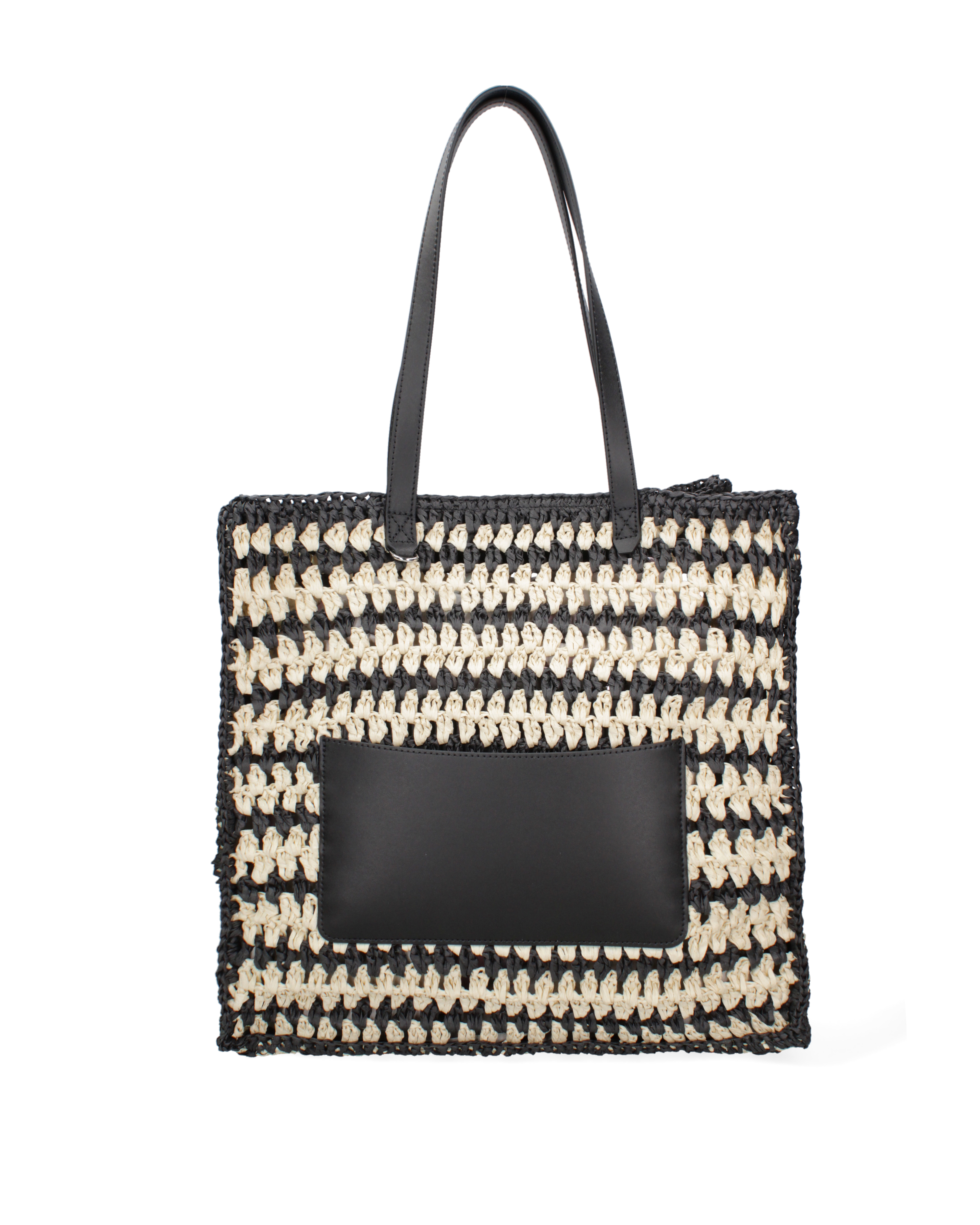 Viola Castellani Shoulder Bag Nero Natural fibres