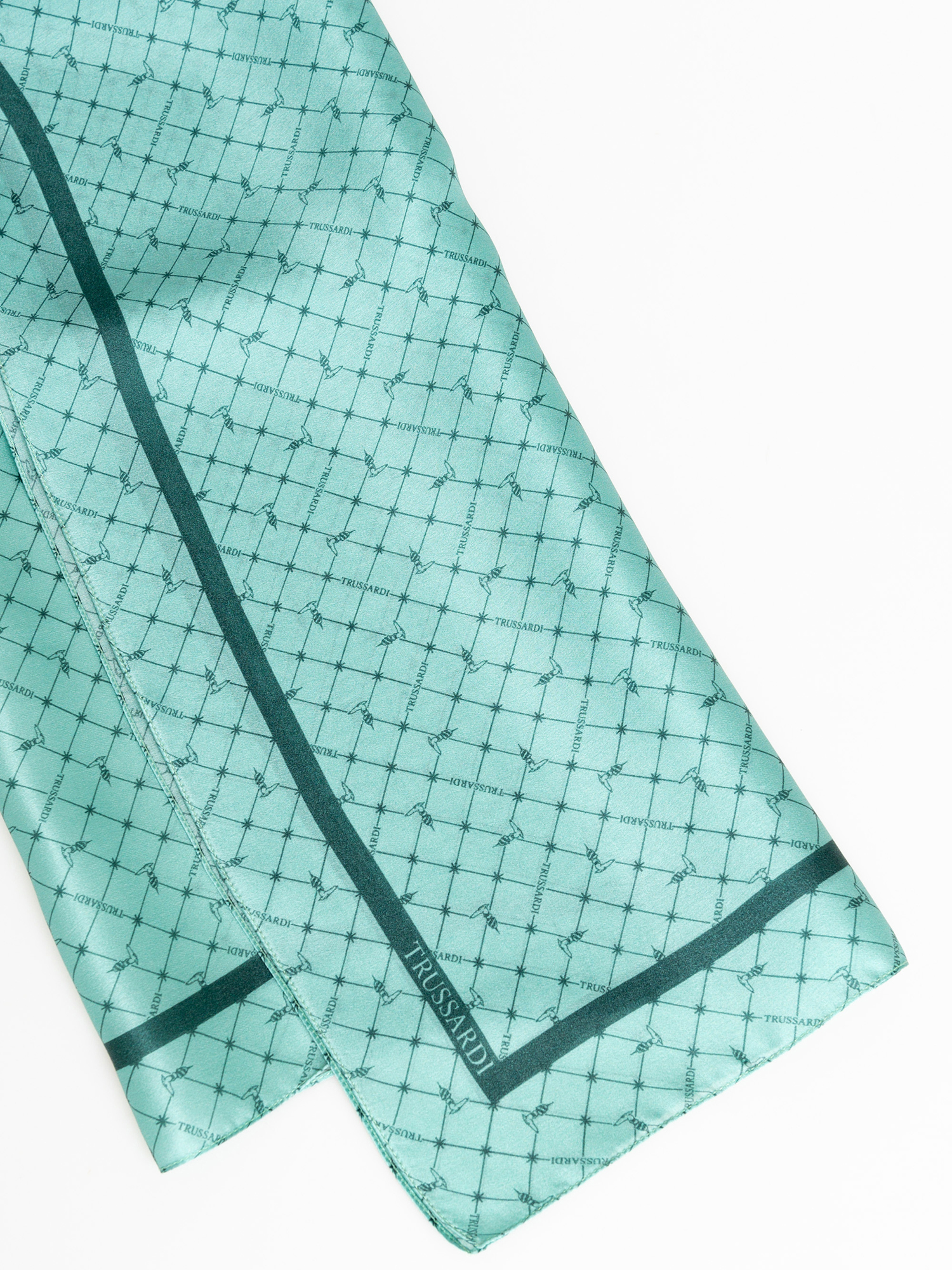 Trussardi Scarf Menta 100% Silk
