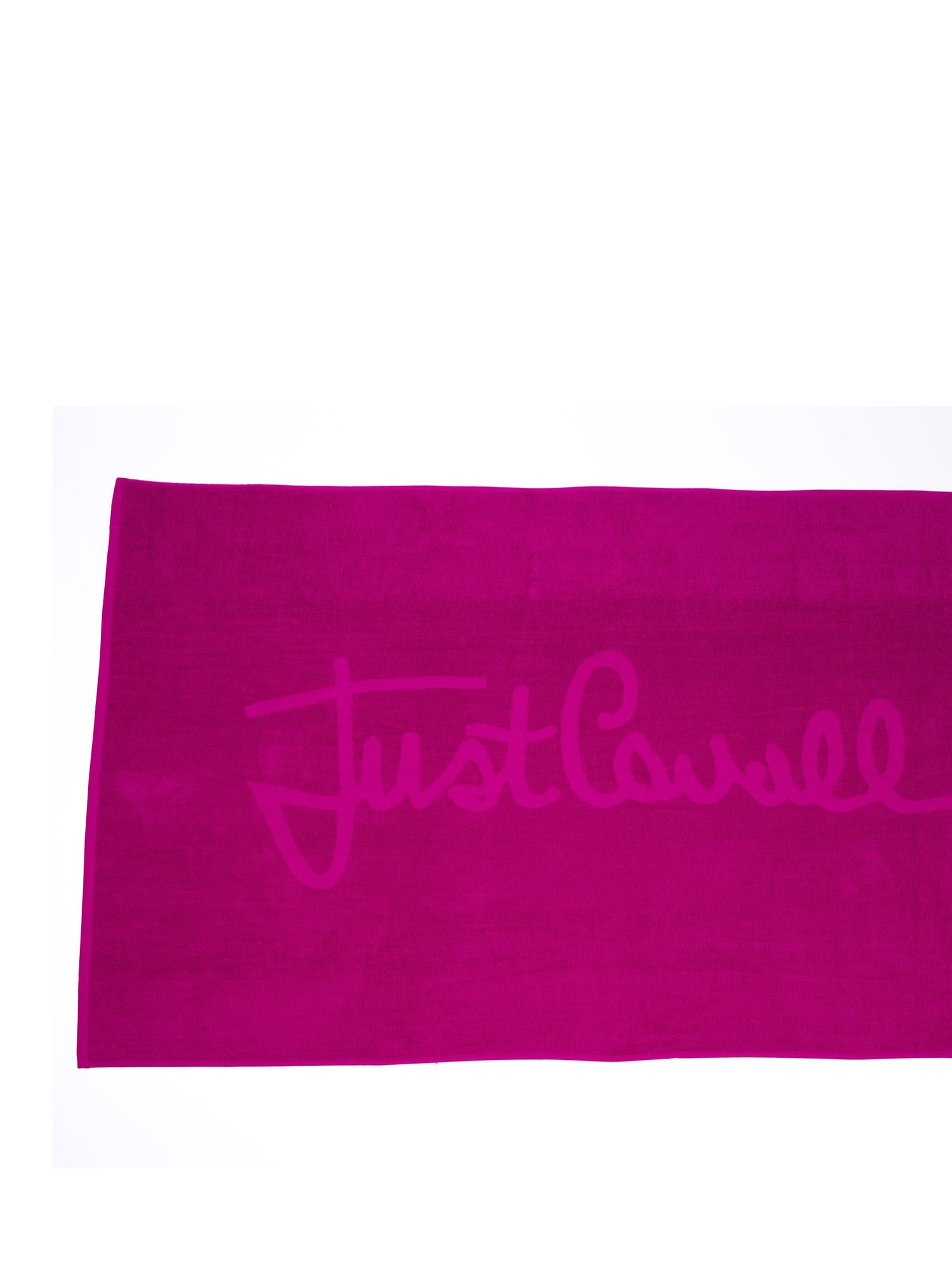 Just Cavalli Beachwear Towel Fuxia 100% Cotton