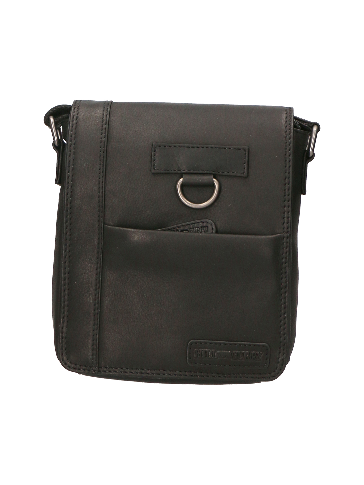 Hill Burry Crossbody bag Nero Genuine Leather