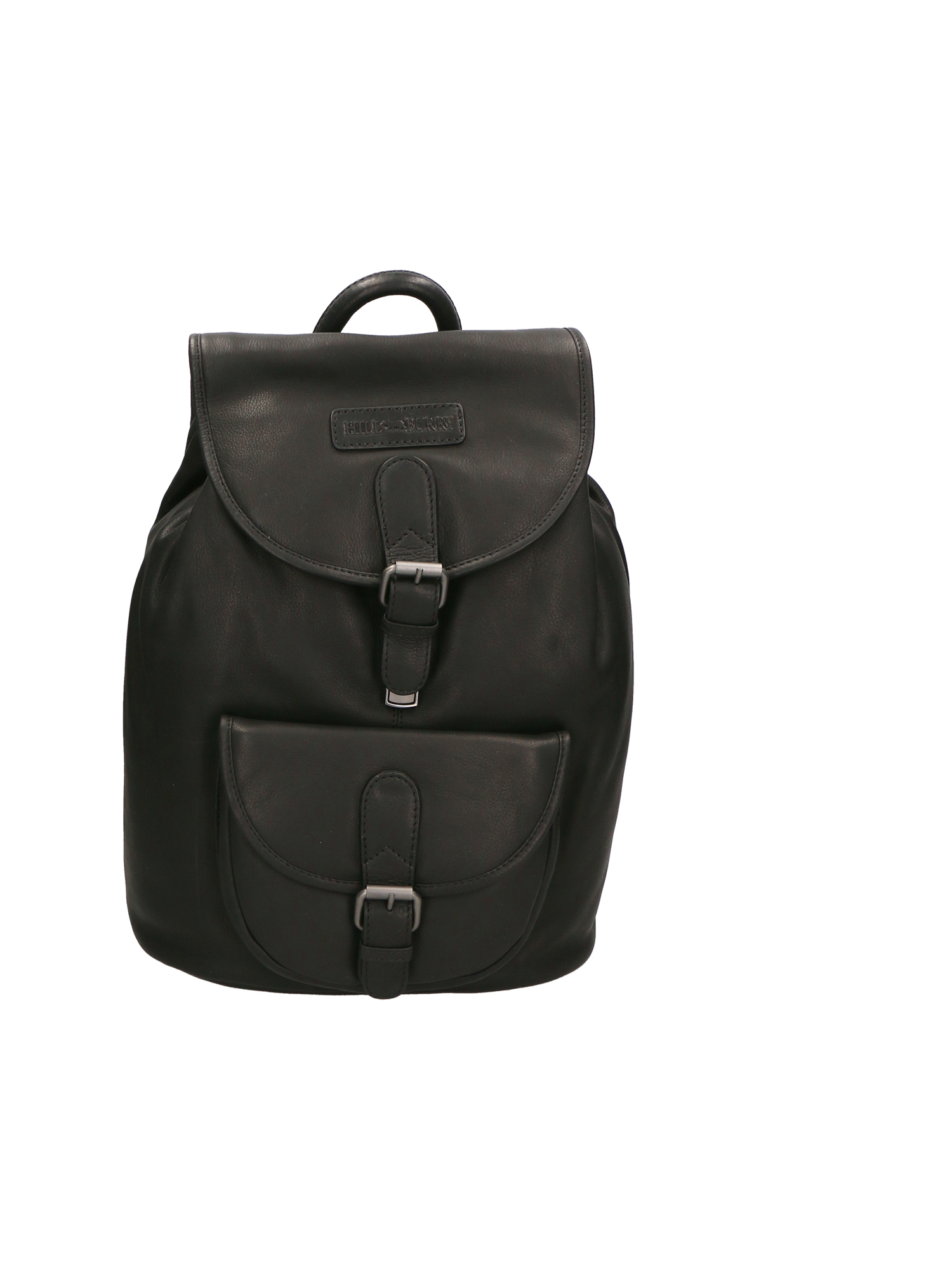 Hill Burry Backpack Nero Genuine Leather