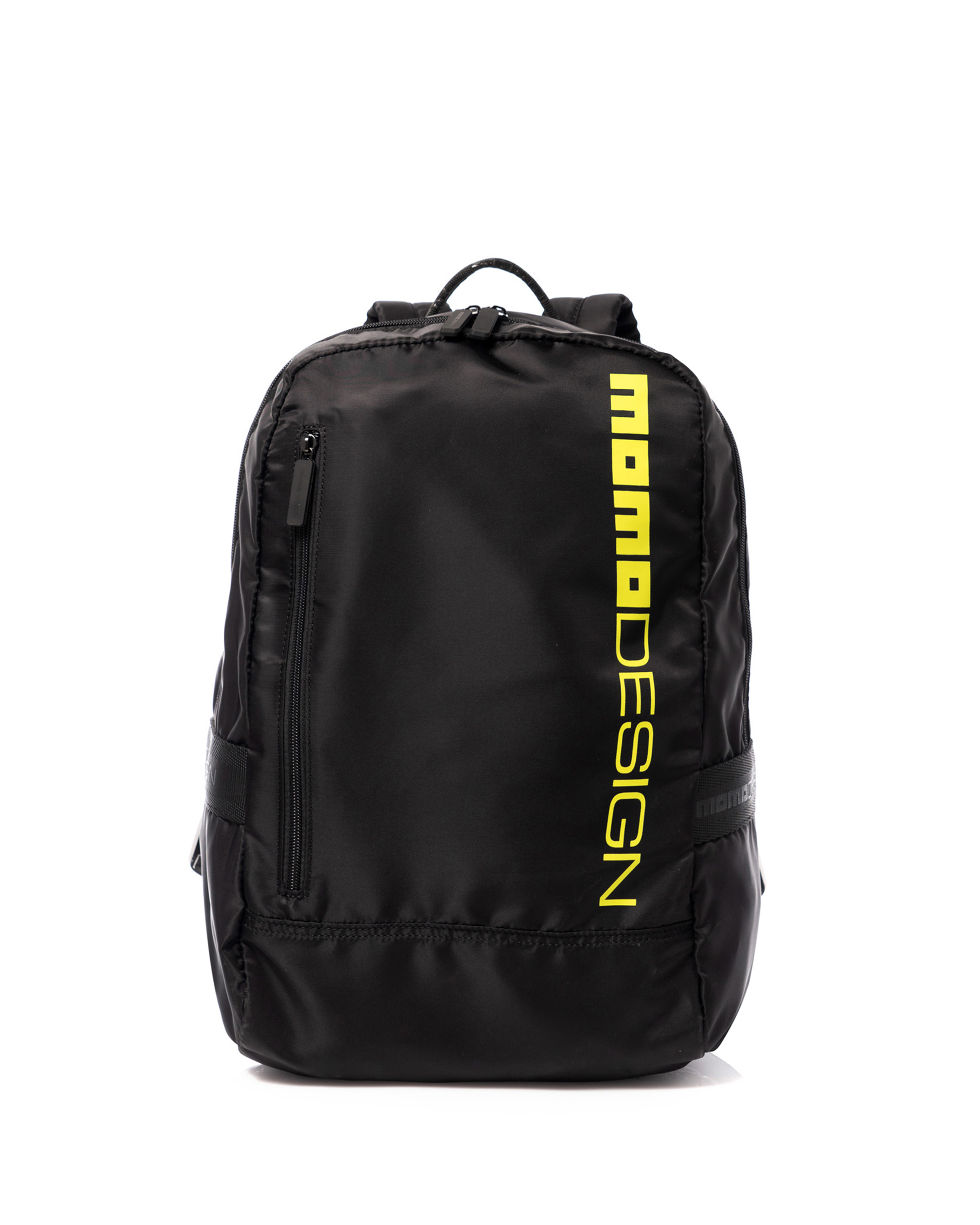 Momo Design Backpack Nero e Giallo Mixed faux leather and textile