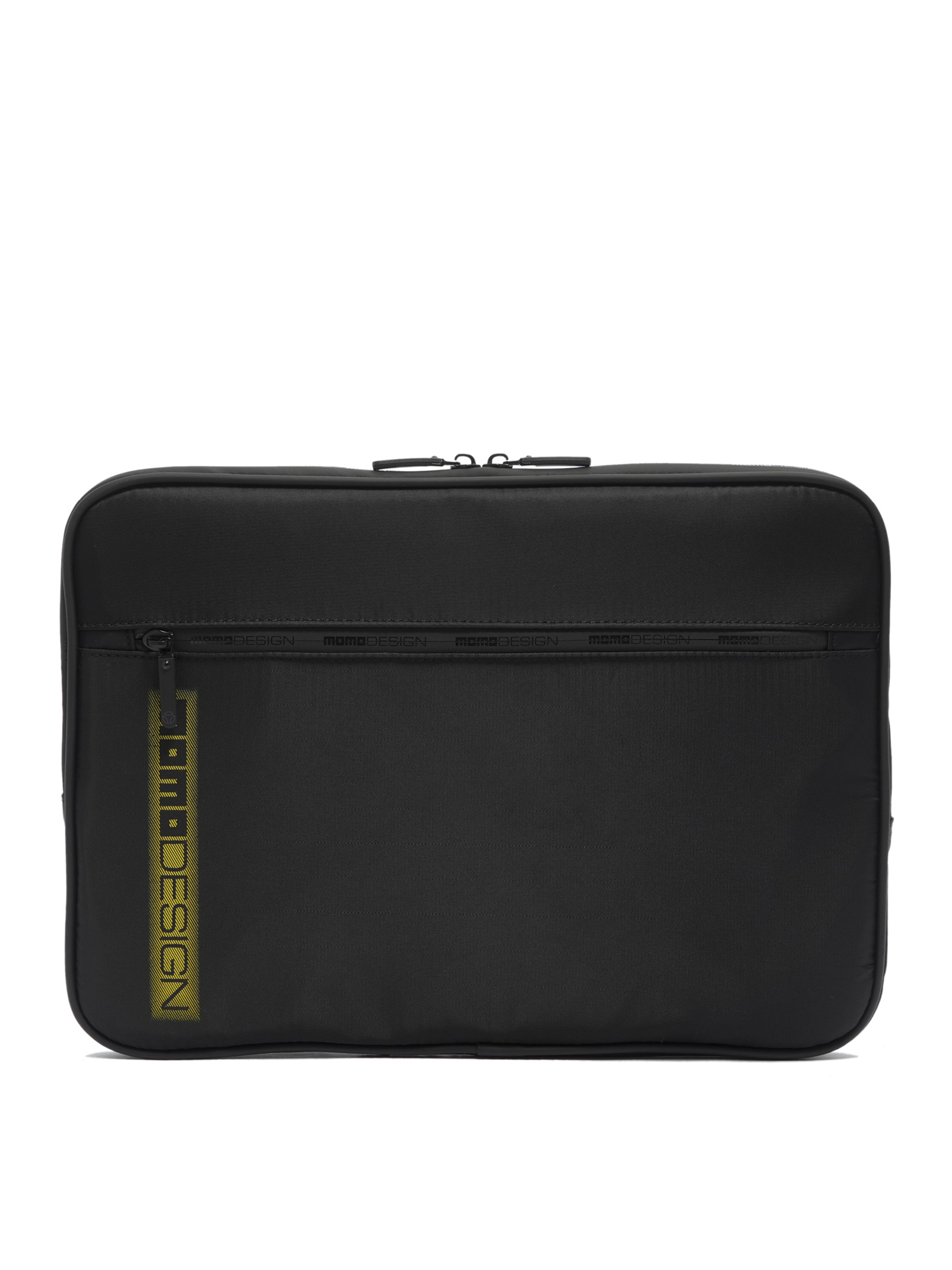 Momo Design Handbag Nero e Lime Polyurethane