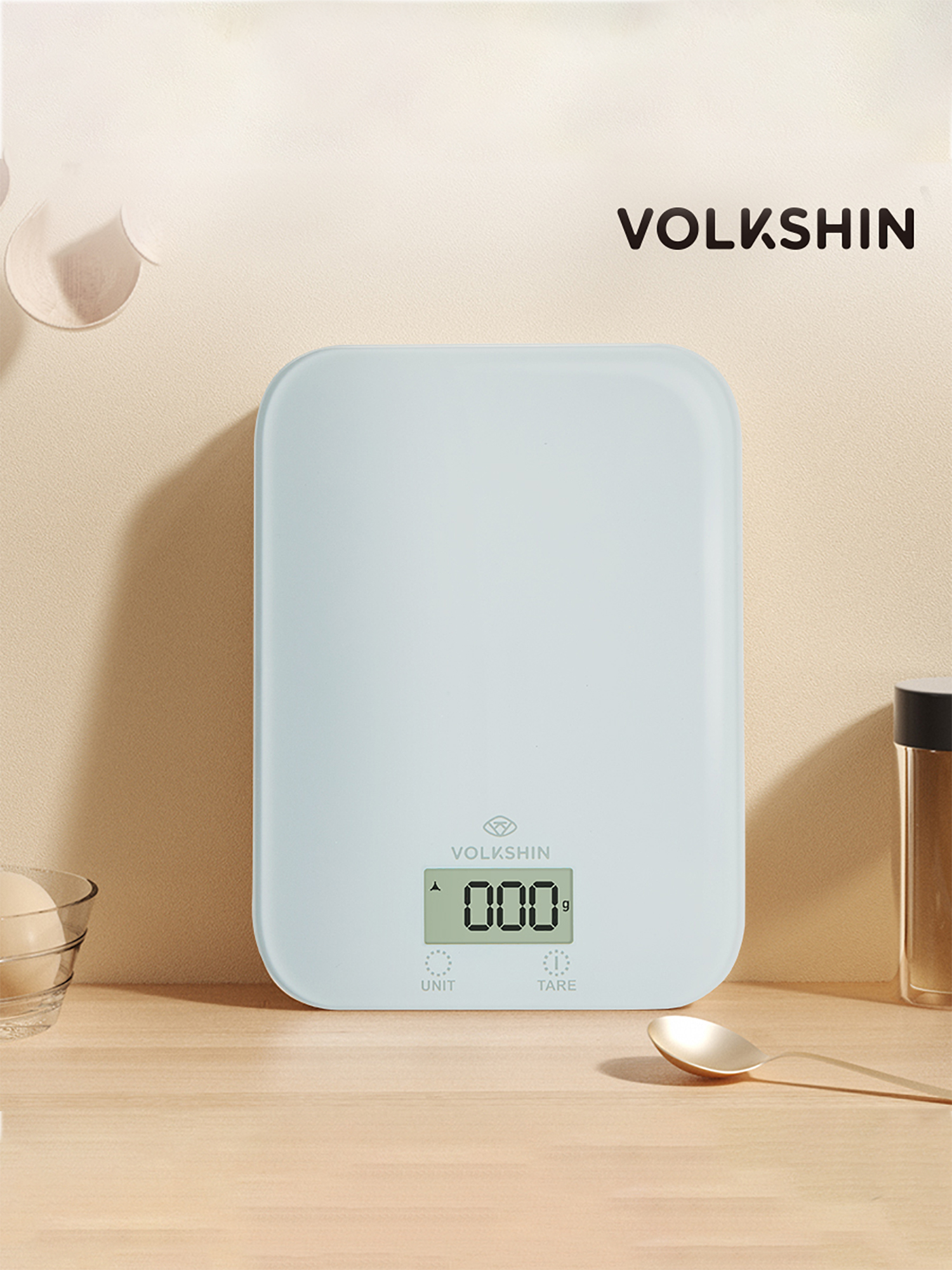 Volkshin Kitchen Scale Bianco Plastic