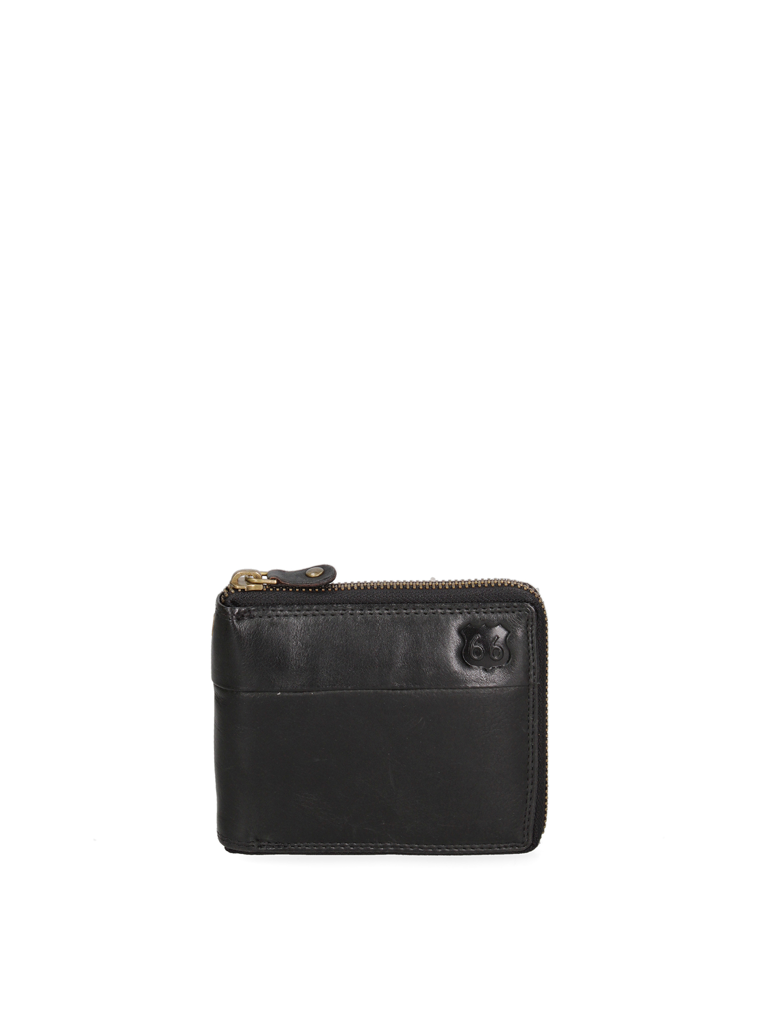 ROUTE66 Wallet Nero Genuine Leather