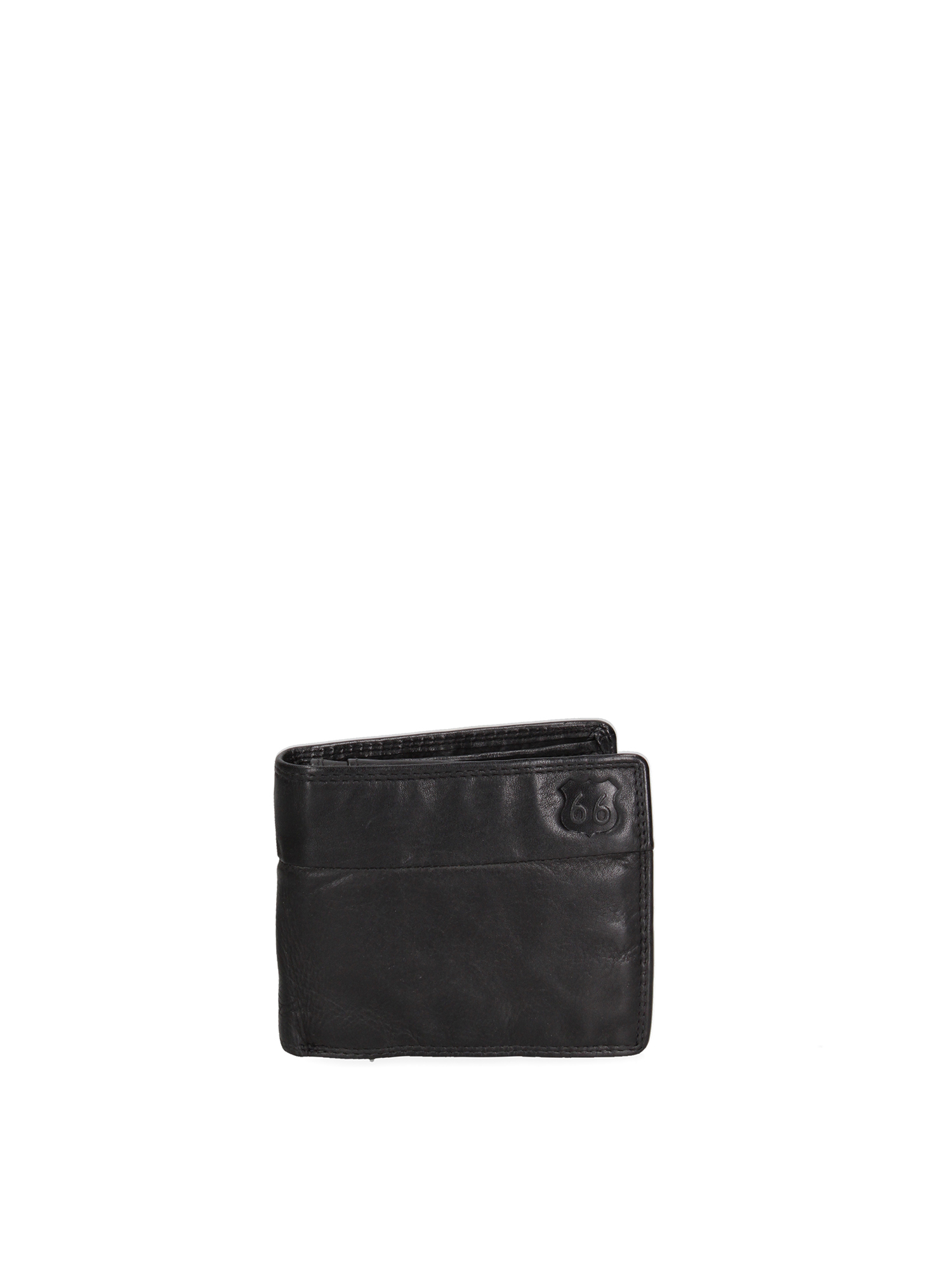 ROUTE66 Wallet Nero Genuine Leather