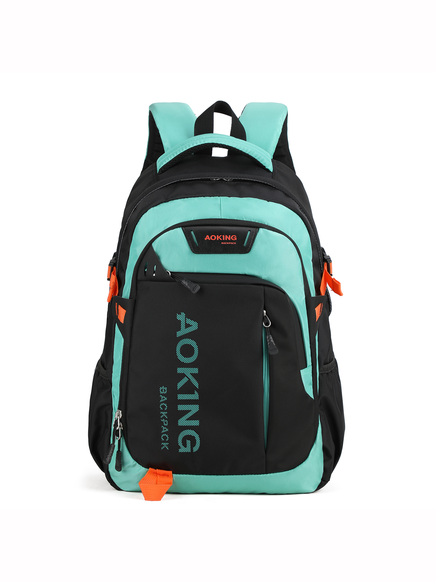 Aoking Backpack Nero e Verde chiaro Textile